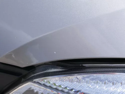 Skoda Fabia 5J Roomster Motorhaube Haube Klappe vorne braun LF8H + Logo (185109)