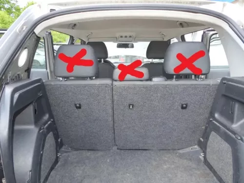 Skoda Fabia 5J 5itz Sitze hinten Rückbank Rücksitzbank 3 Punkt Gurt Isofix blau (185119)