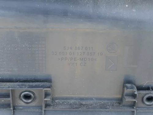 1x Skoda Fabia 5J Stufenheck Türverkleidung Verkleidung Tür vorne links Griff (185130)