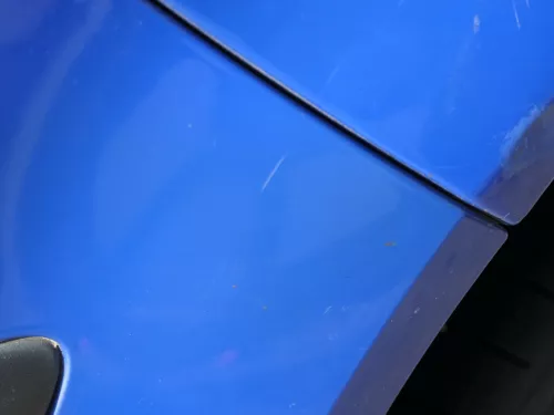 VW Golf 4 Limousine Stoßstange hinten Heckstoßstange Stoßfänger blau LW5Z (185169)