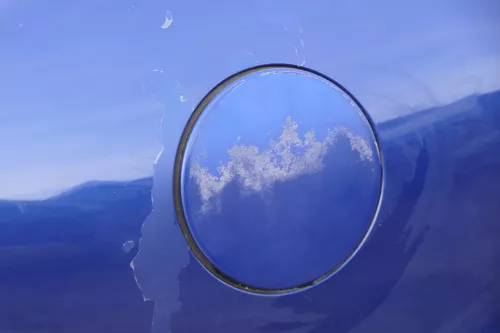 Seat Leon 1M Tankdeckel Deckel Tank Tankverschluß blau LS5N