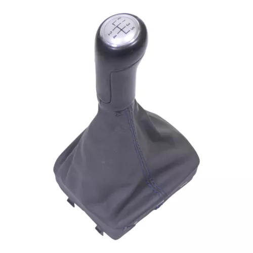 VW Polo 9N 9N3 Schaltknauf Schaltsack Schaltung 6Q1711113G Leder schwarz Goal