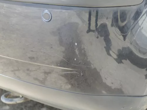 VW Polo 9N 9N3 Stoßstange Heckstoßstange hinten schwarz LC9Z (185206)
