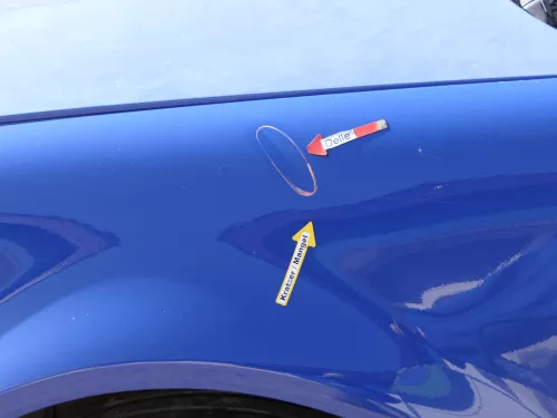 VW Golf 4 1J Kotflügel vorne links blau LA5C (185209)