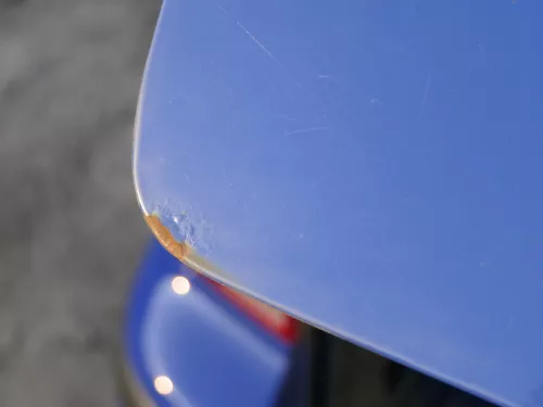 Golf 4 Bora Kombi Variant Heckklappe Klappe Scheibe hinten blau LA5C ohne Anbaut (185212)