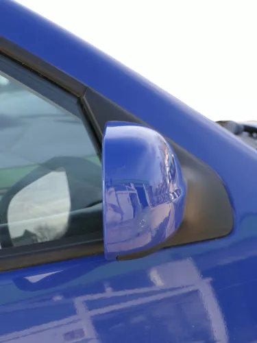 VW Golf 4 Bora manueller Spiegel vorne rechts Außenspiegel blau LA5C (185214)