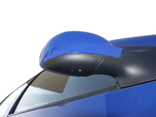 VW Golf 4 Bora manueller Spiegel vorne rechts Außenspiegel blau LA5C (185214)