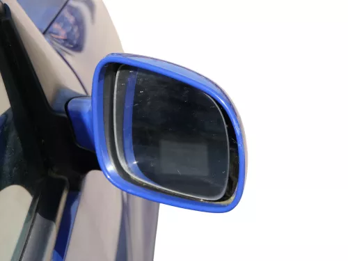 VW Golf 4 Bora manueller Spiegel vorne rechts Außenspiegel blau LA5C