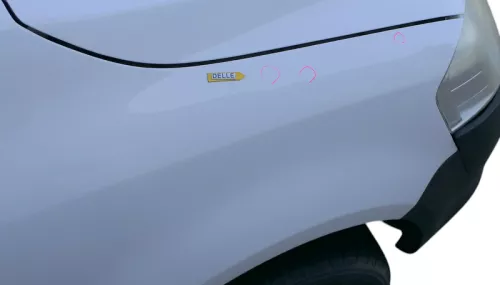 VW Fox 5Z Kotflügel vorne rechts weiß LB9A (185227)