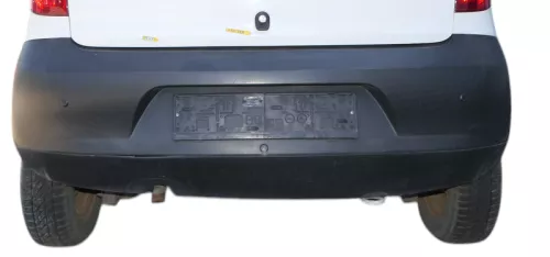 VW Fox 5Z Stoßstange hinten Stoßfänger schwarz matt unlackiert