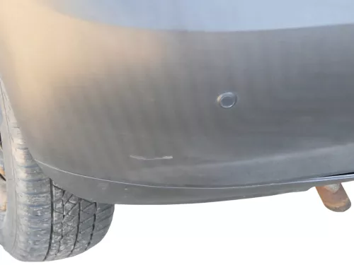 VW Fox 5Z Stoßstange hinten Stoßfänger schwarz matt unlackiert (185242)
