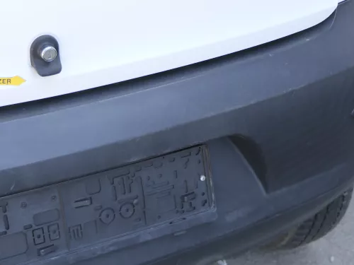 VW Fox 5Z Stoßstange hinten Stoßfänger schwarz matt unlackiert (185242)