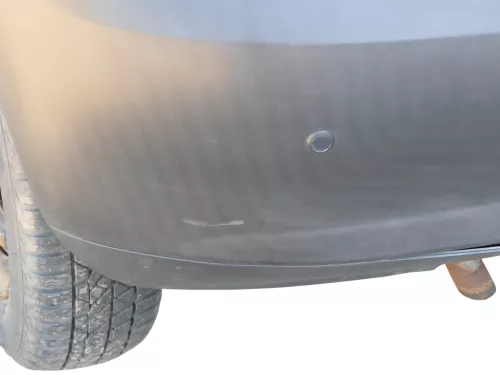 VW Fox 5Z Stoßstange hinten Stoßfänger schwarz matt unlackiert (185242)