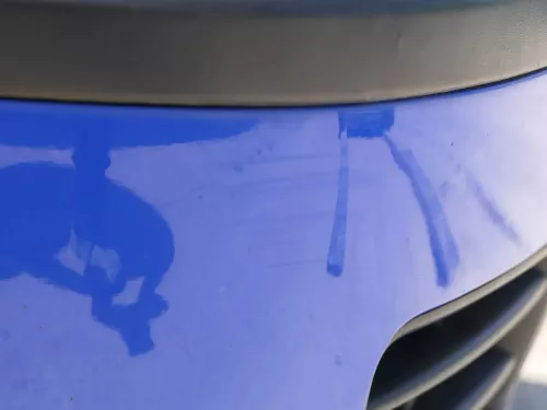 VW Polo 9N Stoßstange Frontstoßstange vorne blau LA5F (185247)