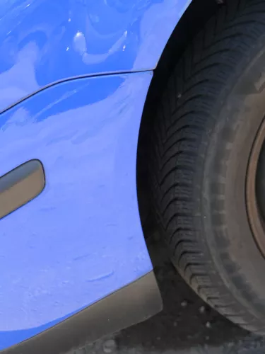 VW Polo 9N Stoßstange Frontstoßstange vorne blau LA5F (185247)