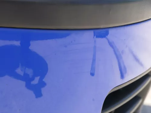 VW Polo 9N Stoßstange Frontstoßstange vorne blau LA5F (185247)