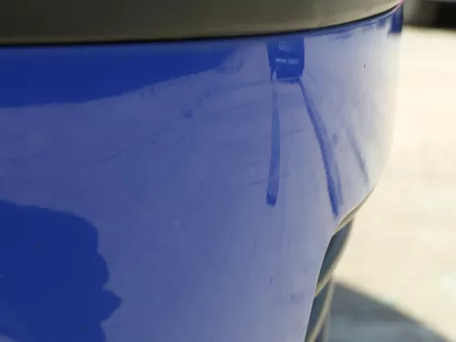 VW Polo 9N Stoßstange Frontstoßstange vorne blau LA5F (185247)