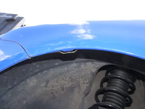 VW Polo 9N Kotflügel vorne links blau LA5F bis ca.Bj.2004 (185248)