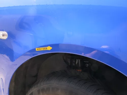 VW Polo 9N Kotflügel vorne rechts blau LA5F bis ca.Bj.2004 (185249)