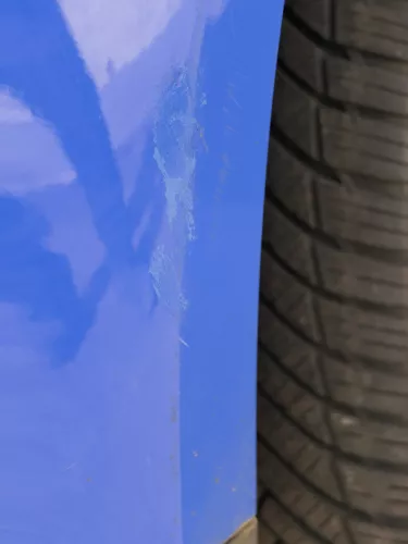 VW Polo 9N 9N3 Stoßstange Heckstoßstange hinten blau LA5F (185251)