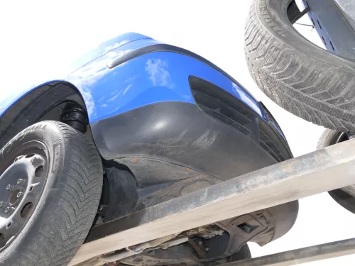 VW Polo 9N 9N3 Stoßstange Heckstoßstange hinten blau LA5F (185251)