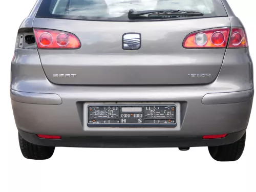 Seat Ibiza 6L Stoßstange Heckstoßstange hinten grau LS7U