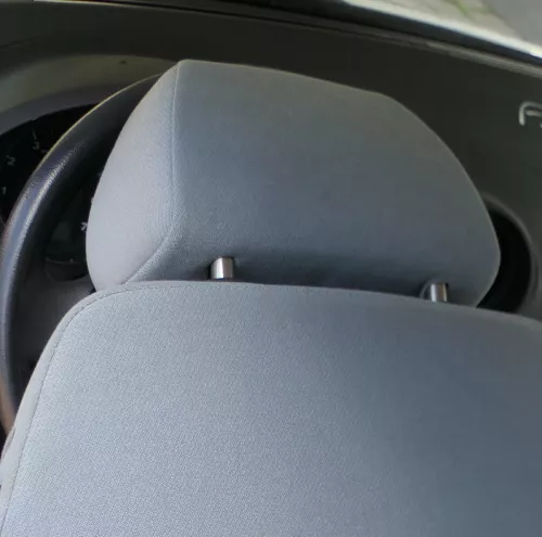 1x Seat Ibiza 6L Kopfstütze vorne rechts oder links  grau wasserblau (185265)