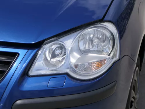 1x Polo 9N3 Kappe Scheinwerferreininungsanlage SWR Kappe blau LA5K links