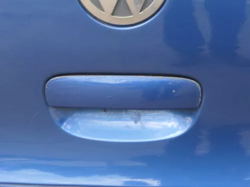 VW Polo 9N3 9N Heckklappe Kofferraumklappe Klappe blau LA5K ohne Anbauteile (185286)