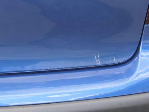 VW Polo 9N3 9N Heckklappe Kofferraumklappe Klappe blau LA5K ohne Anbauteile (185286)