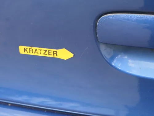 VW Polo 9N3 9N Heckklappe Kofferraumklappe Klappe blau LA5K ohne Anbauteile (185286)