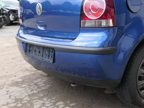 VW Polo 9N 9N3 Stoßstange Heckstoßstange hinten blau LA5K     PDC (185287)
