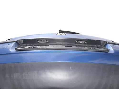 VW Polo 9N 9N3 Stoßstange Heckstoßstange hinten blau LA5K     PDC (185287)