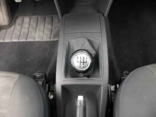 VW Polo 9N 9N3 Schaltknauf Schaltsack Schaltung 6Q1711113G Leder schwarz blaue (185292)