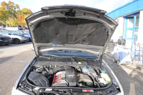 Audi A4 B6 8E Motorhaube Haube Klappe grau LY7Q atlasgrau +Grill (172044)