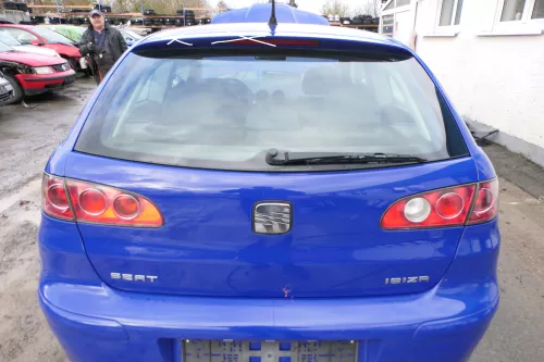Ibiza 6L Heckklappe Klappe hinten Kofferraumklappe blau LS5G ohne Spoiler