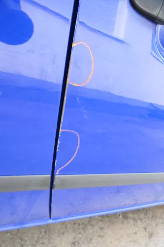 Seat Ibiza 6L Tür Fahrertür 2/3-Türer vorne rechts blau LS5G ohne Anbauteile (180868)