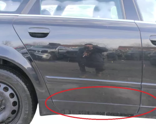 A4 B6 8E Zierleiste Leiste Abdeckung Tür hinten rechts unten schwarz 8E0853970 (185422)