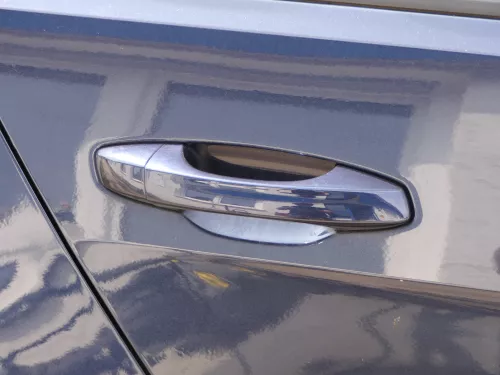 VW Golf 7 5G Türgriff Tür Griff hinten rechs außen blau LH5X + Kappe