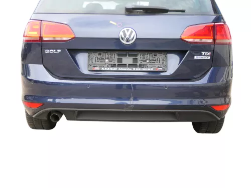 Golf 7 5G AU Kombi Variant Stoßstange hinten Heckstoßstange blau LH5X Spoile PDC