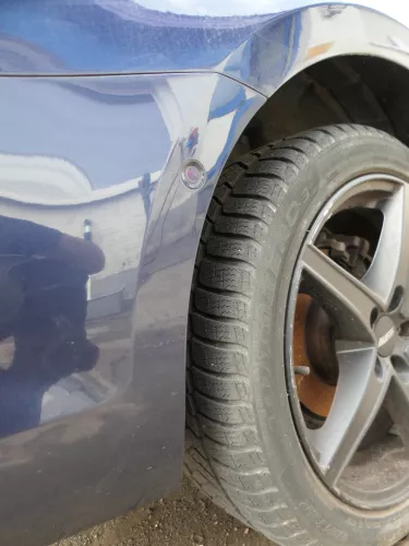 Golf 7 5G AU Kombi Variant Stoßstange hinten Heckstoßstange blau LH5X Spoile PDC (185460)