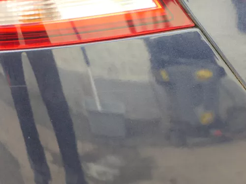 Golf 7 5G AU Kombi Variant Stoßstange hinten Heckstoßstange blau LH5X Spoile PDC (185460)