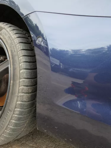 Golf 7 5G AU Kombi Variant Stoßstange hinten Heckstoßstange blau LH5X Spoile PDC (185460)