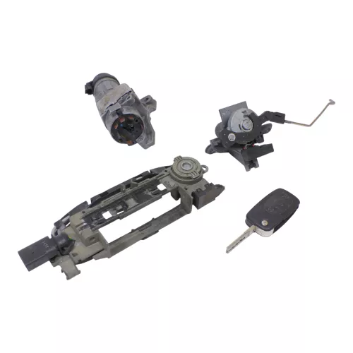 A3 8L 1x Türschloß links 1x Schlüssel Funk Schloß Zündschloß Heckschloß Facelift (149784A)