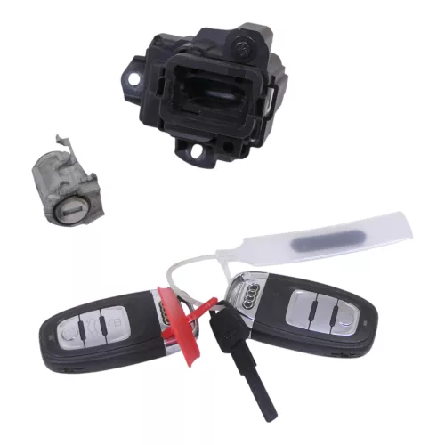 Audi A4 8K B8 Zündschloß Schloß Zündung 2 Schlüssel 8K0909131C + Türschloß links