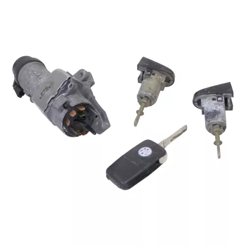 VW Beetle 9C Zündschloß Schloß Zündung 1x Schlüssel + 2x Türschloß links Funk (149790)