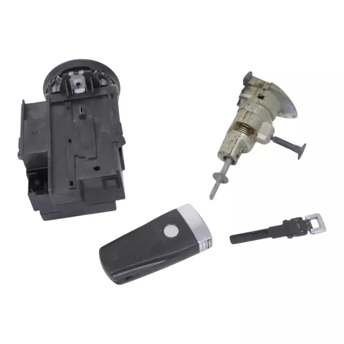 VW Passat 3C Zündschloß Schloß Zündung 2x Schlüssel 3C0905843Q /R Türschloß ## (149795)