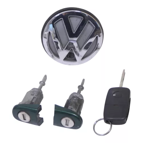 VW Golf 4 Bora Kombi Schloßsystem 2x Türschloß 1x Schlüssel Schloß Heckschschloß