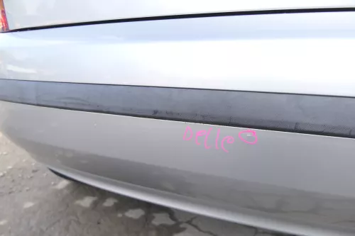 Skoda Fabia 6Y Schrägheck Stoßstange hinten Heckstoßstange silber grau LF7T (171571)