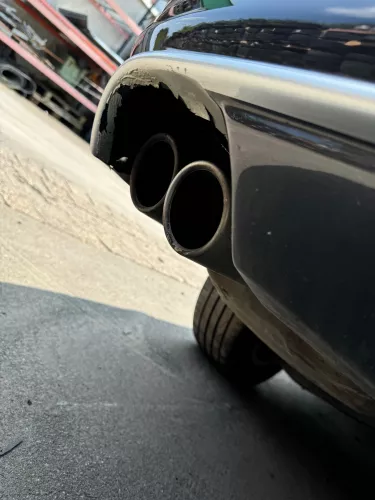 Passat 3C Kombi hinten Lippe Heckansatz Spoiler unten braun LC8Z  CSR-HA050 (181889)